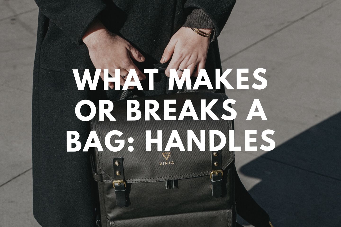 Reasons why you may want to tie or wrap your bag's handles with a