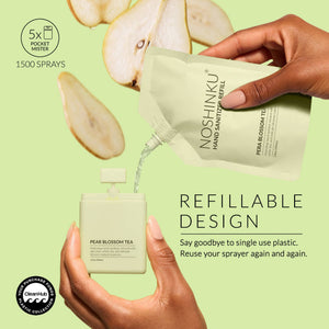 Pear Blossom Tea Hydrating Hand Sanitizer Mini Refill Pouch