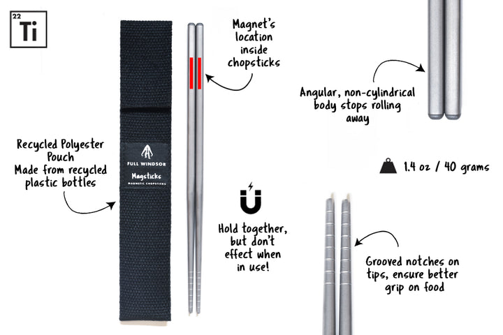 Magsticks - チタン製磁気箸