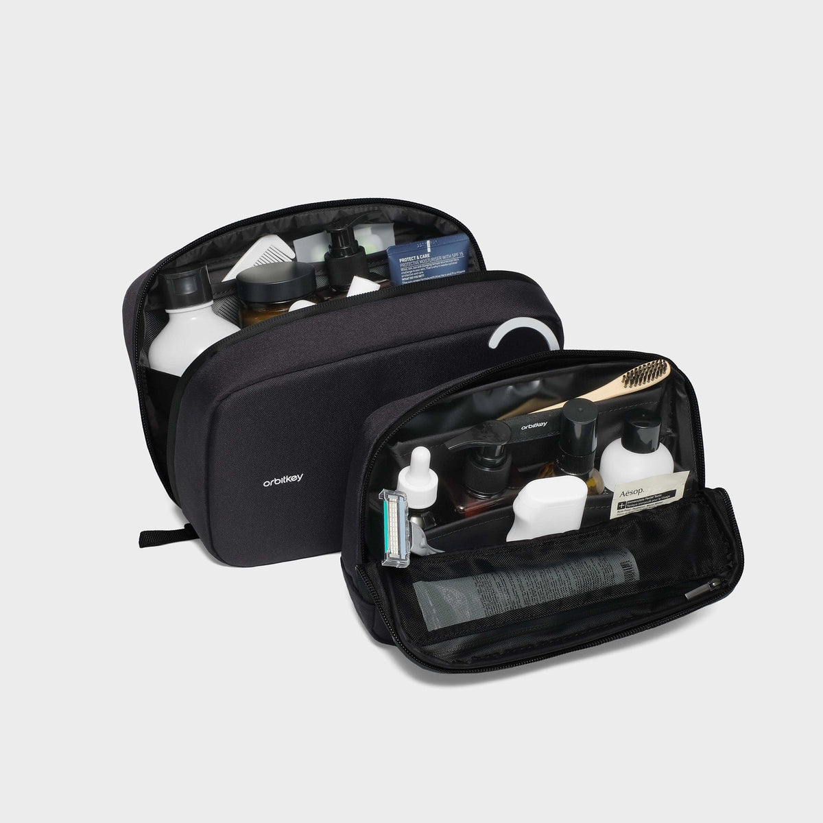 2-in-1 Toiletry Pouch - Black