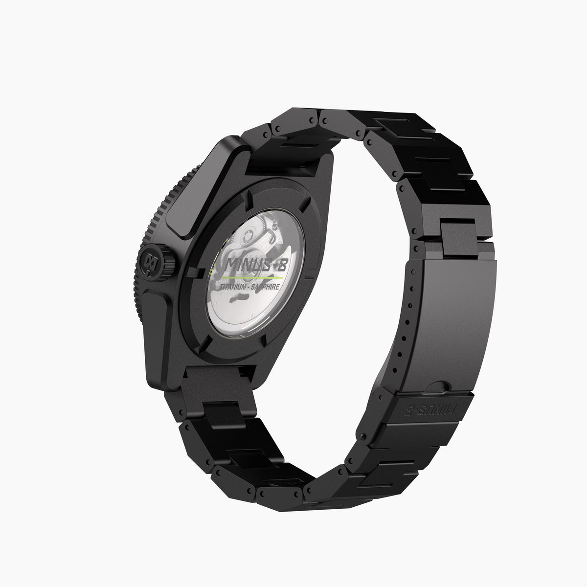 Diver GMT in black, caseback