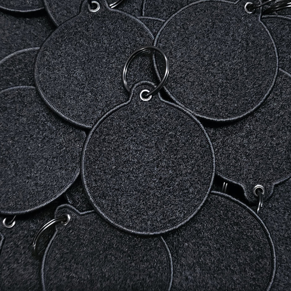 3" Round Double Sided Patch Keychain