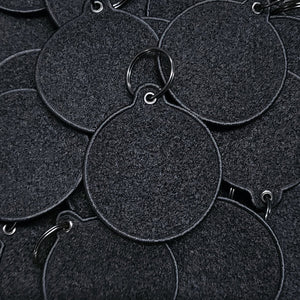 3" Round Double Sided Patch Keychain