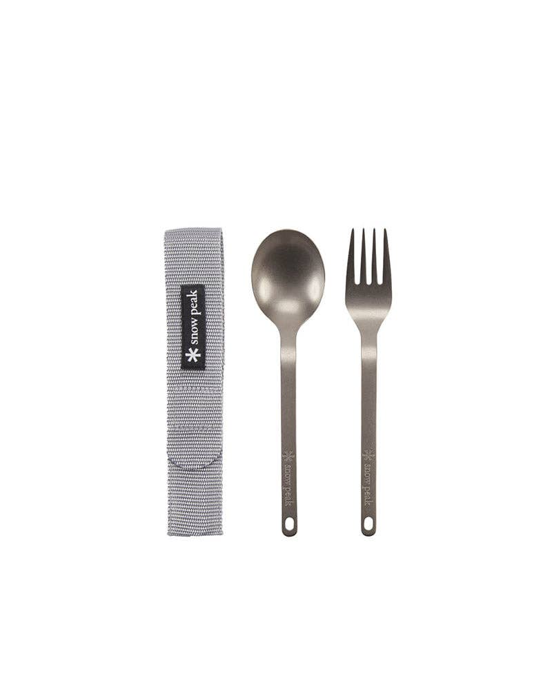 [Pre-Order] Titanium Fork & Spoon Set