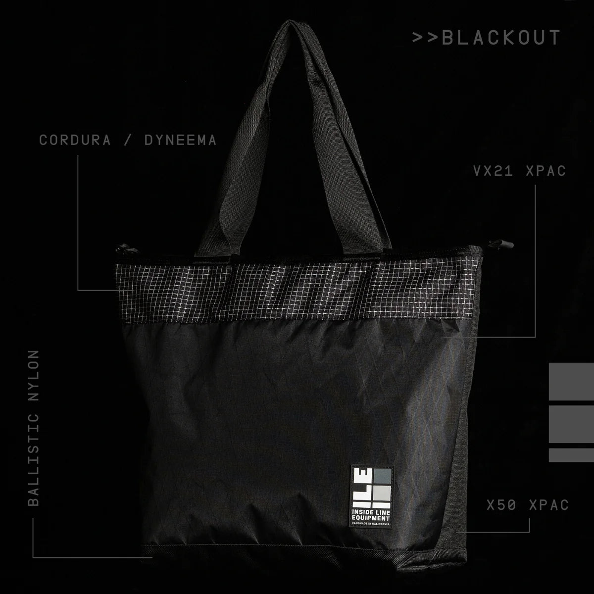 Minimal Tote: Blackout Patchwork