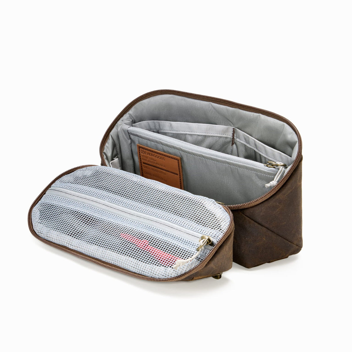 Evergoods Civic Access Pouch 2L (Waxed Canvas Edition) - open