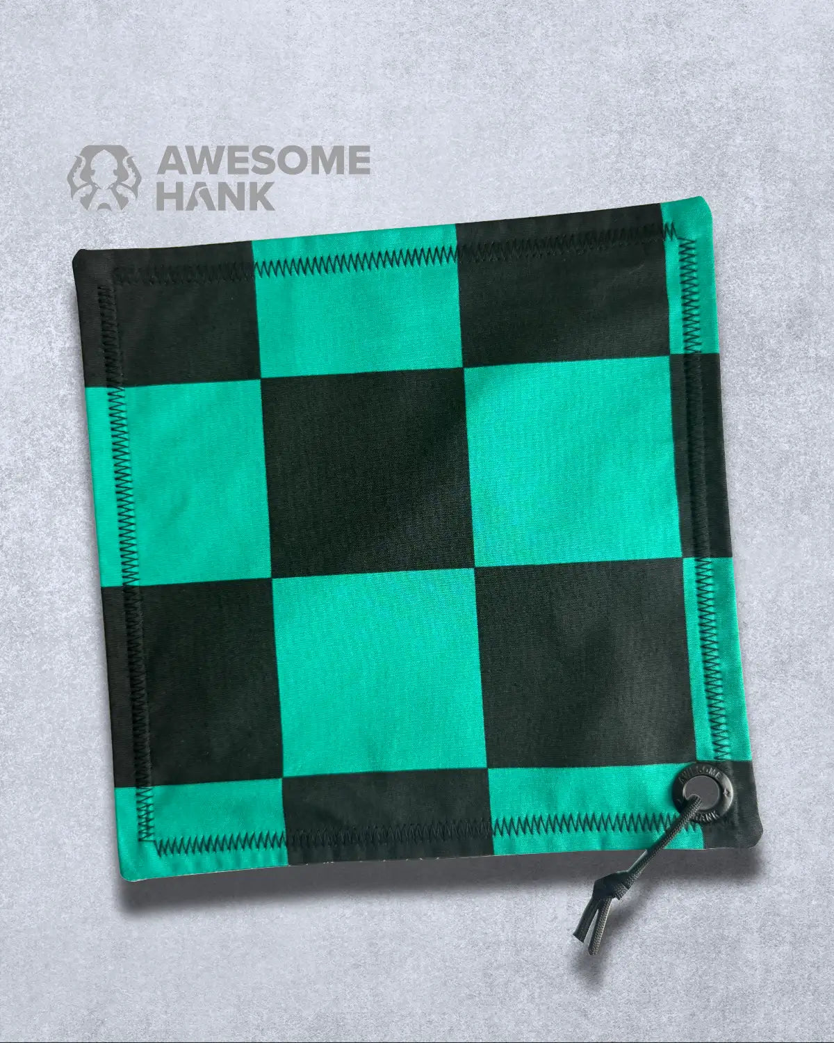Checkered Leaf XL Handkerchief