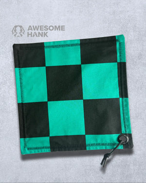 Checkered Leaf XL Handkerchief