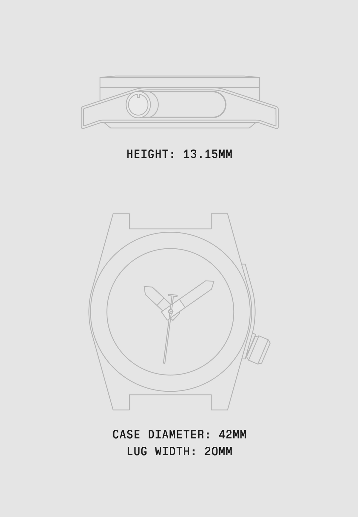 Diver 1T Solar case size