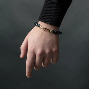 Elite Gold Bracelet - Blue Tiger's Eye