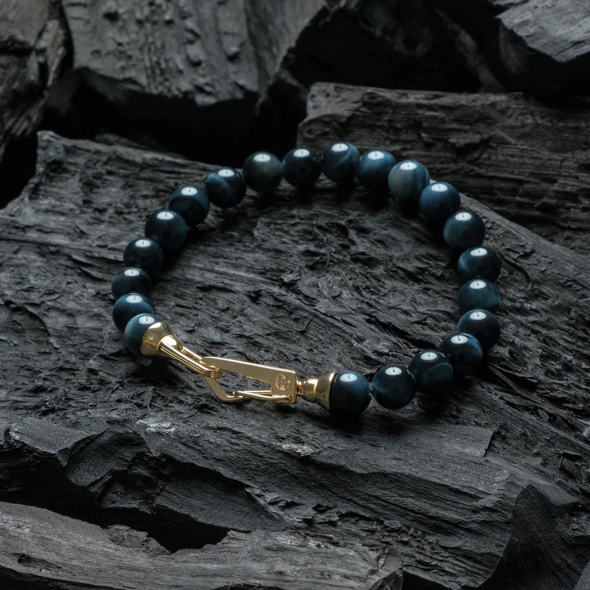 Elite Gold Bracelet - Blue Tiger's Eye