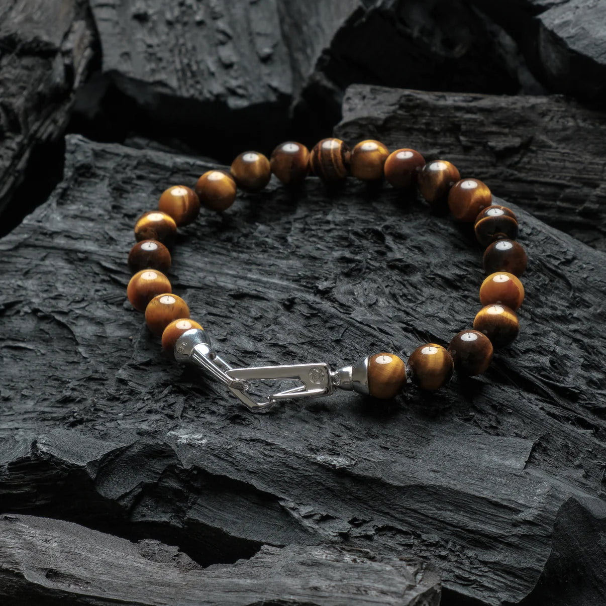 Elite Silver Bracelet - Tigers Eye