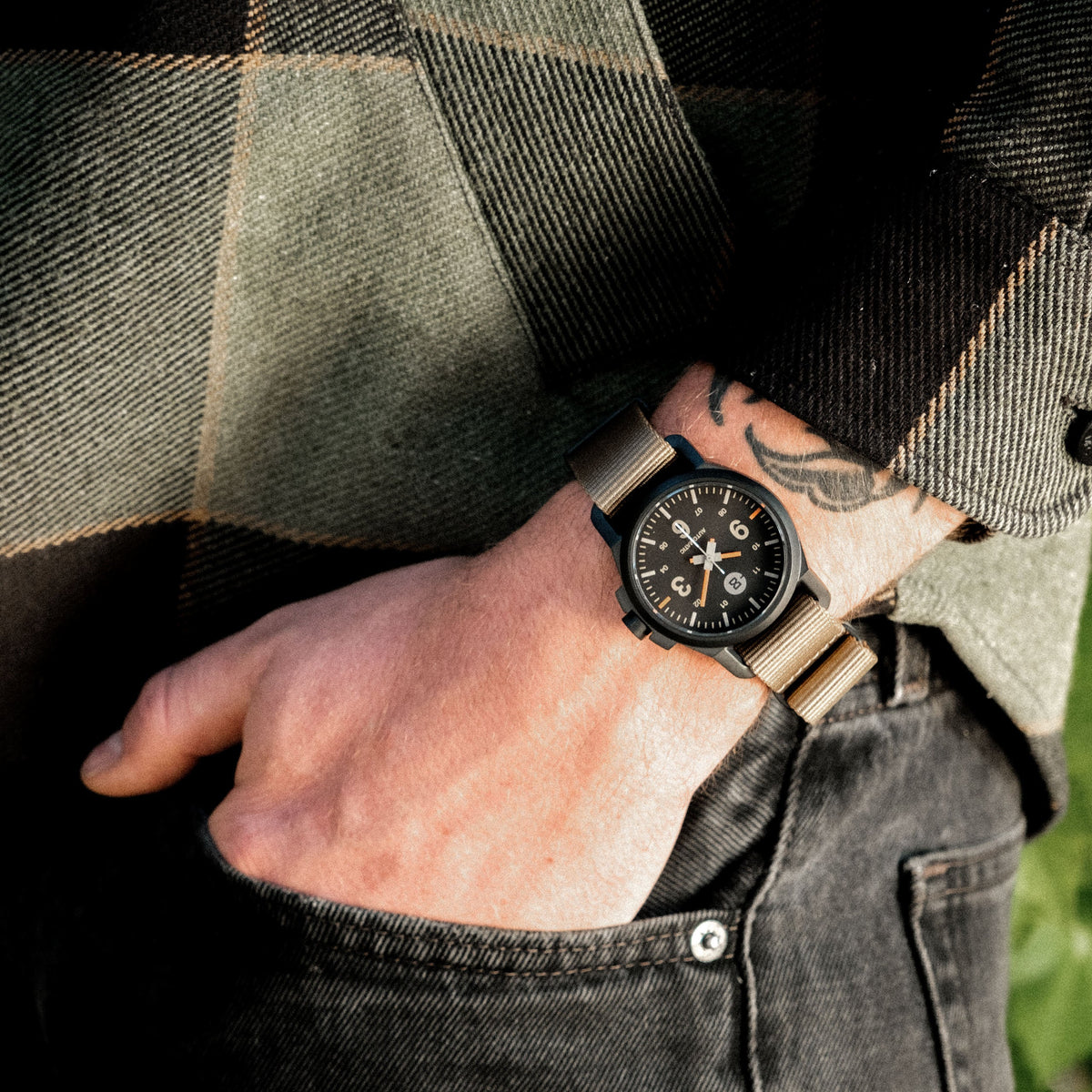 Field 1S in Desert on the wrist