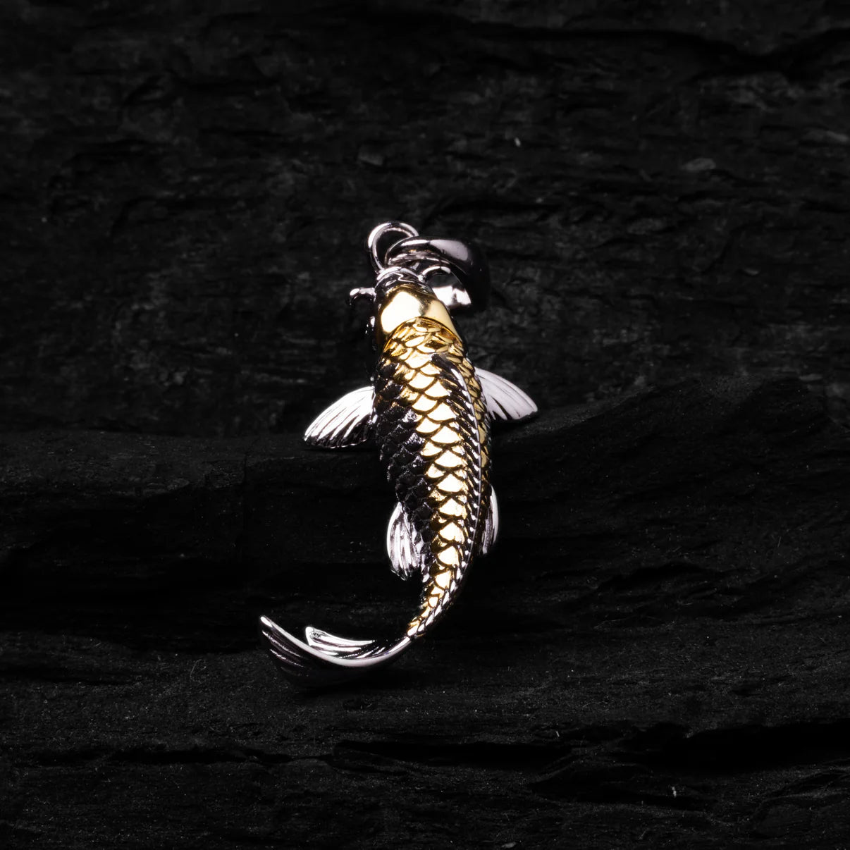 Gold and Silver Koi Fish Amulet