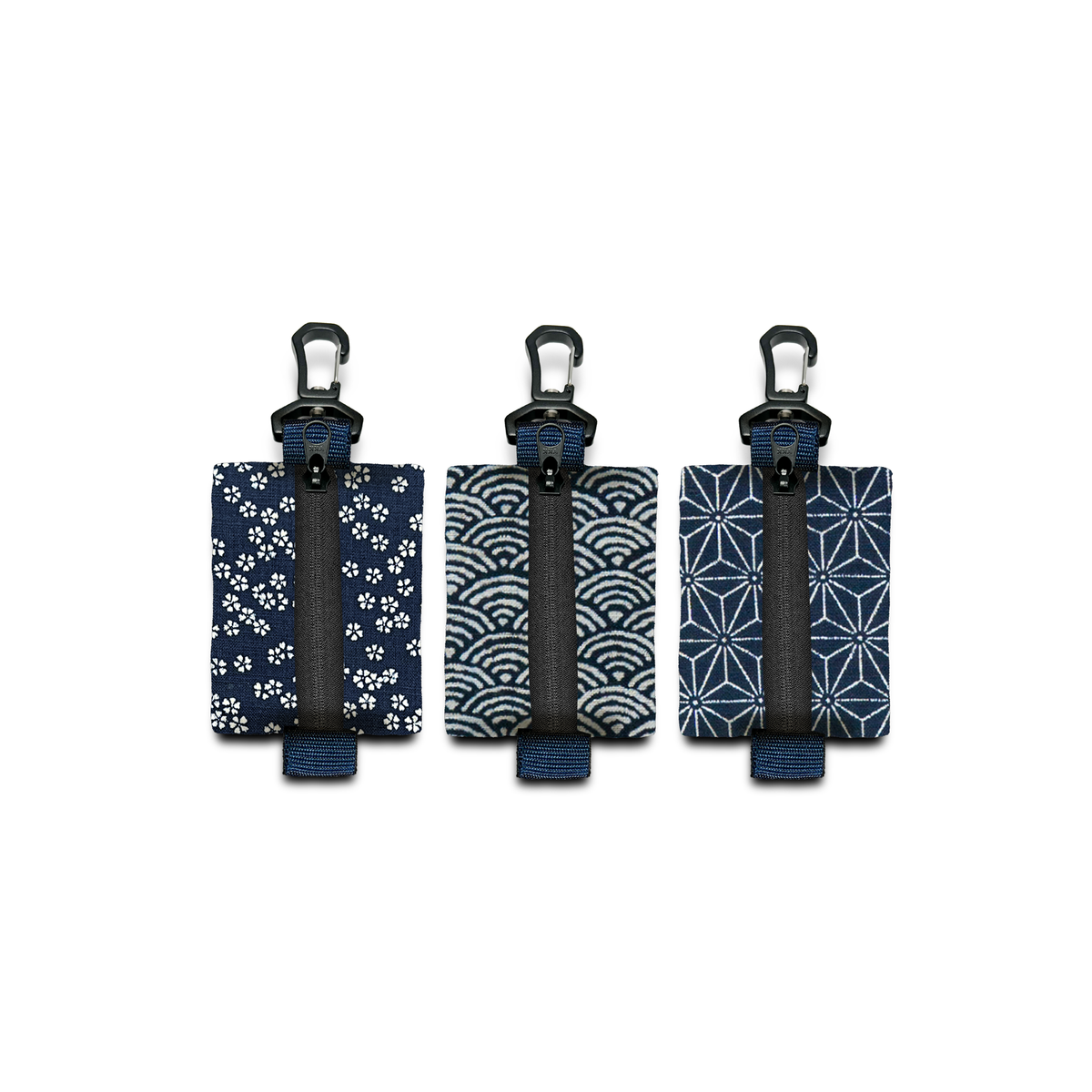 Micro Zip - Indigo patterns