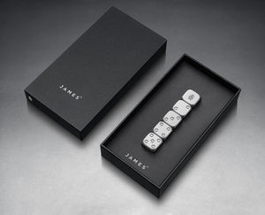 The TJB Titanium Dice Set