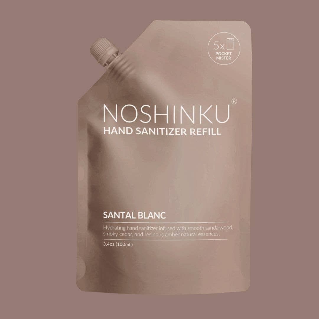Santal Blanc Hydrating Hand Sanitizer Mini Refill Pouch