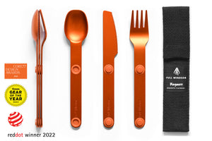 Magware - Magnetic Flatware Single Set (Fire Orange)