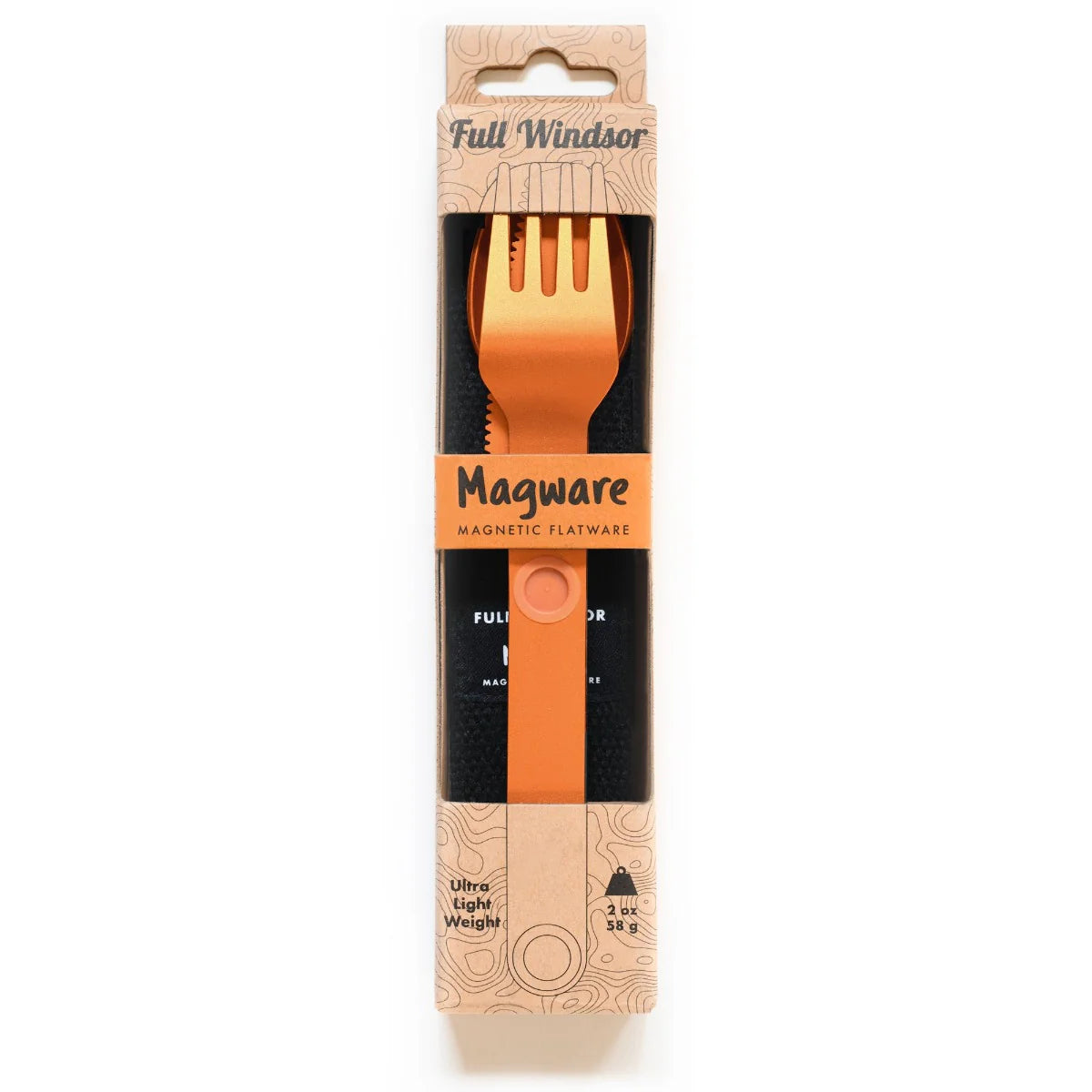 Magware - Magnetic Flatware Single Set (Fire Orange)