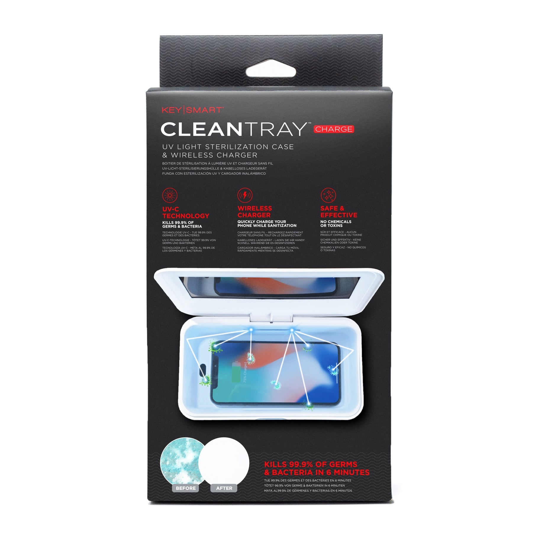 CleanTrayUV滅菌充電ケース
