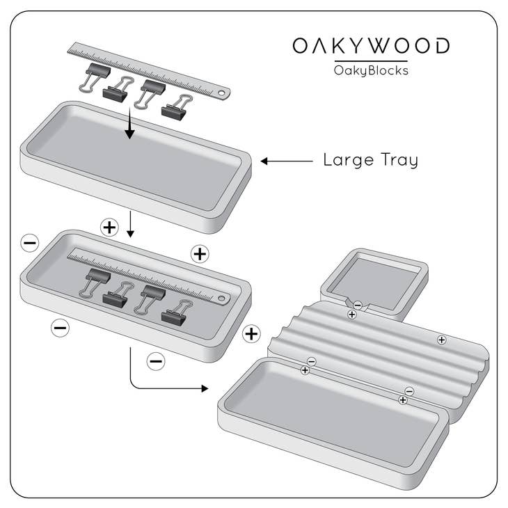 大きなトレイ | OakyBlocks システム