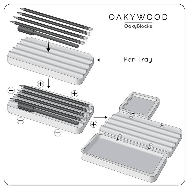 Pen Tray | OakyBlocks System